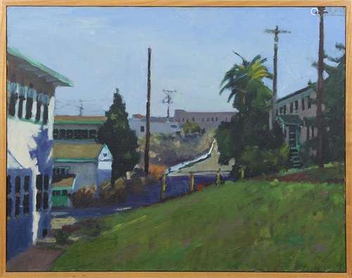 Painting, Mel Adamson, Shipyard Corridor