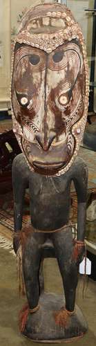 Papua New Guinea figural ancestor carving