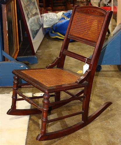 Victorian mahogany rocker