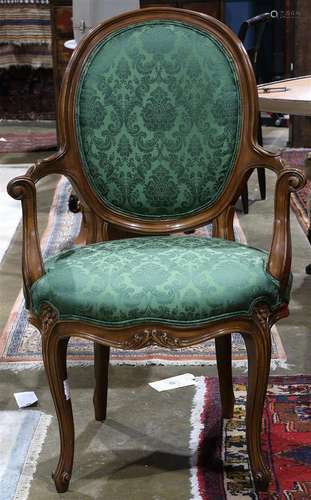 Louis XV style fauteuil, by Karges