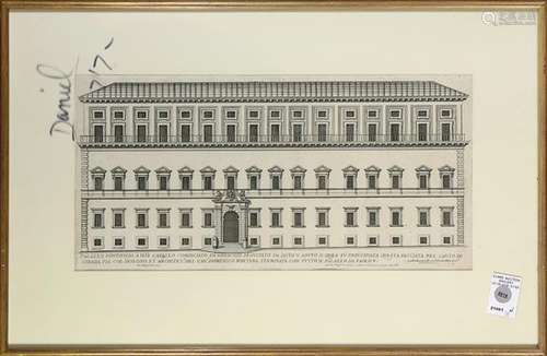 Print, Italian School, Architectural Etching