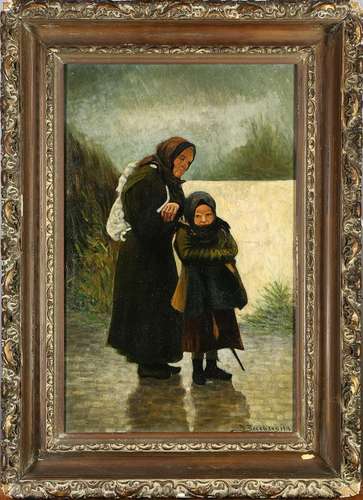 Child and Grandmother, Painting