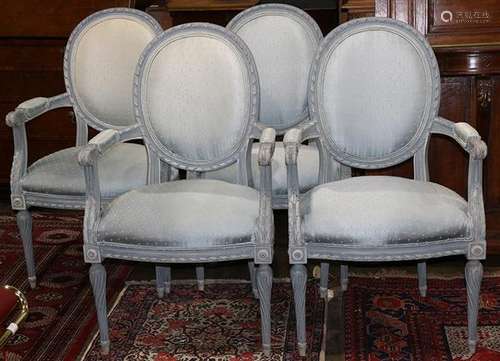 Louis XVI style fauteuils