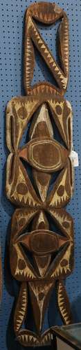 Papua New Guinea carved wood house board