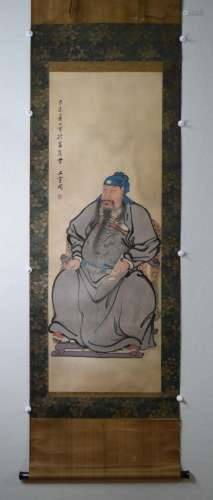 AN INK HAND PAINTING; SHANGGUAN, ZHOU (1665-1752)