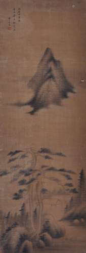 AN INK HAND PAINTING; DONG, QICHANG (1555-1635)