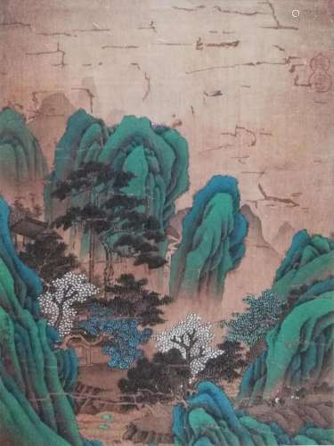AN INK HAND PAINTING; QIU, YING (1494-1552)