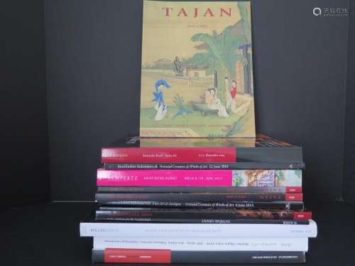 TWELVE VOLUME OF ASIAN ART CATALOGUES FROM EUROPEAN AUCTIONEERS