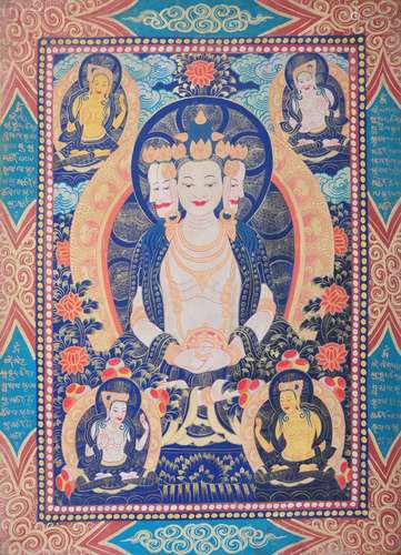 A THANGKA, TIBET, 19TH CENTURY