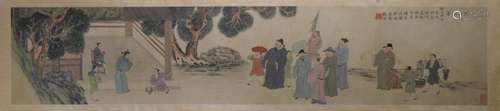 AN INK HAND PAINTING SCROLL; WEN, ZHENGMING (1470-1559)