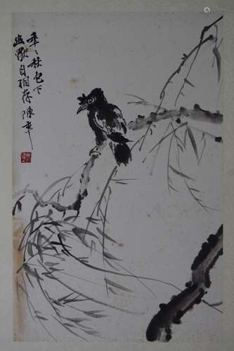 AN INK HAND PAINTING; CHEN, BANDING (1876-1970)