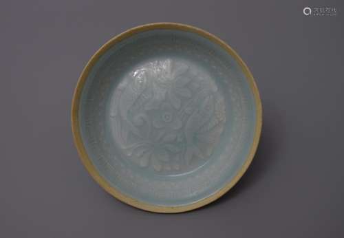 A MOLDED QINGBAI BRUSH WASHER, SOUTHERN SONG DYNASTY