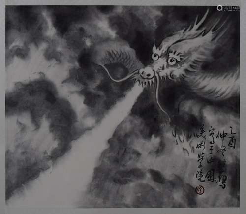 AN INK HAND PAINTING; XU, BEIHONG (1895-1953)