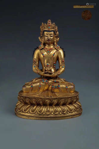 Chinese Gilt Bronze Buddha