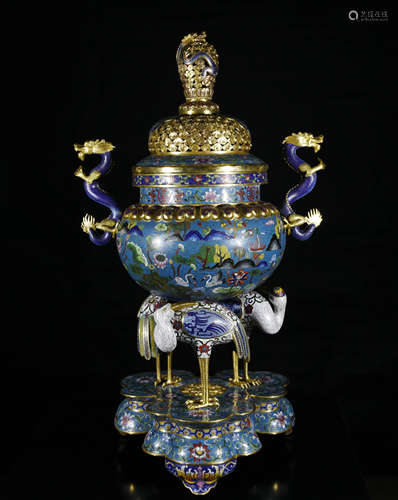 Chinese Enamel Burner