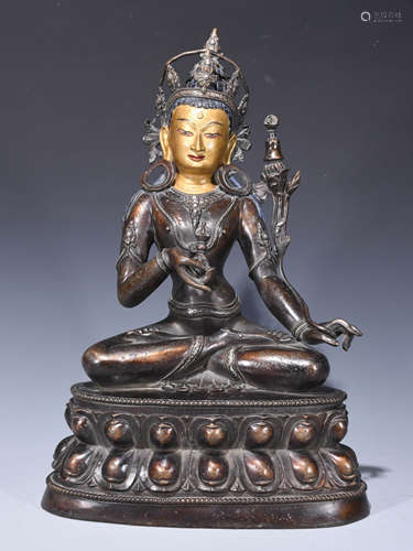 Chinese Gilt Bronze Buddha