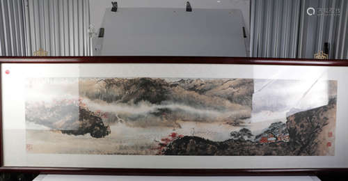 Chinese Watercolor Painting of Landscape