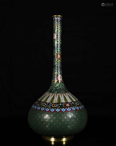 Chinese Bronze Enamel Vase