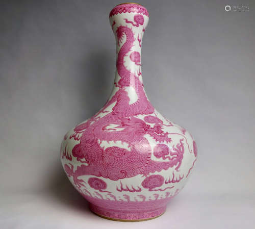 Chinese Pink Porcelain Vase