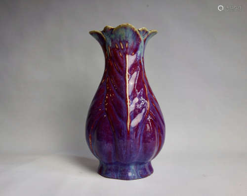 Chinese Variable Glaze Porcelain Vase