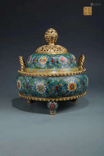 Chinese Bronze Enamel Burner