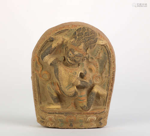 Tibetan Stone Carved Buddha