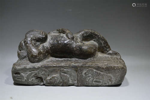 Chinese Carved Brick of A Boy,Ming Dynasty