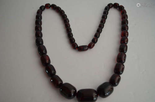 Chinese Old Amber Beads