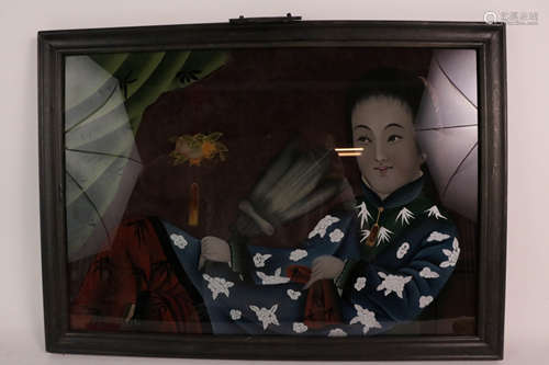 Chinese Reverse Painting On Glass