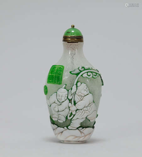 Chinese Peking Glass Snuff Bottle