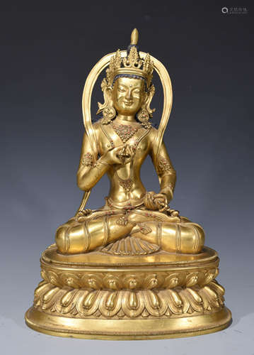 Chinese Gilt Bronze Buddha