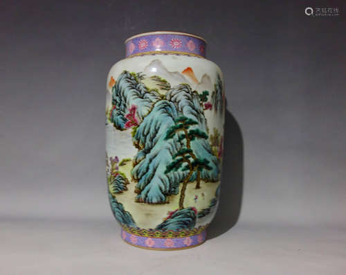 Chinese Famille Rose Porcelain Vase