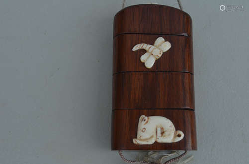 Chinese Huang Hua Li Wood Cover Box