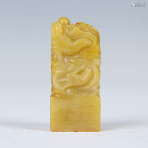 CHINESE TIANHUANG STONE DRAGON SEAL