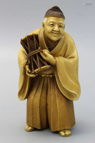 Japanese carved figurine.