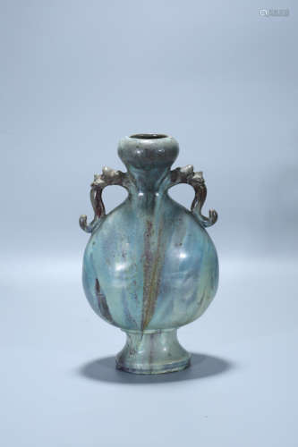 Chinese Jun Ware porcelain vase.