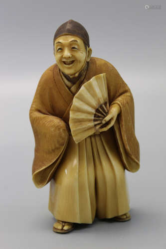 Japanese carved figurine.