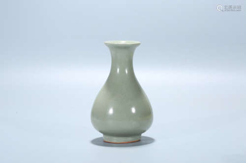 Chinese Longquan celadon porcelain vase.
