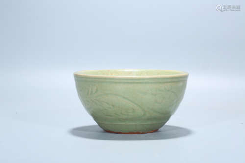 Chinese Longquan celadon porcelain bowl.