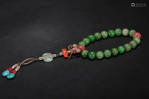 Chinese jade bracelet.