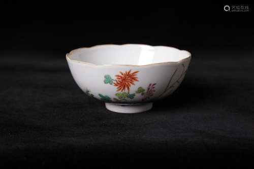 Chinese famille rose porcelain bowl, Daoguang mark.