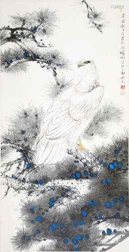 Chinese ink painting on paper, attribute to Tian Shi Guang.