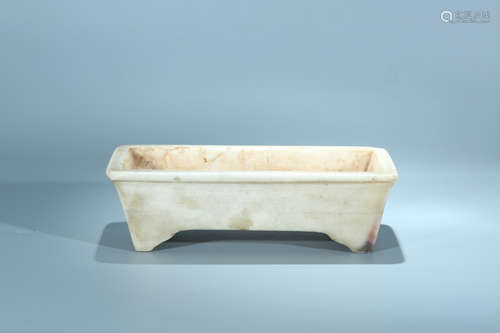 Chinese marble bulb dish.