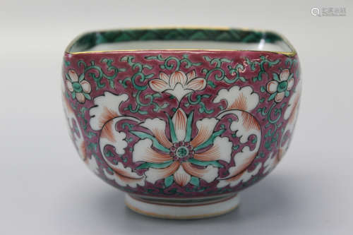 Chinese rose medallion bowl.