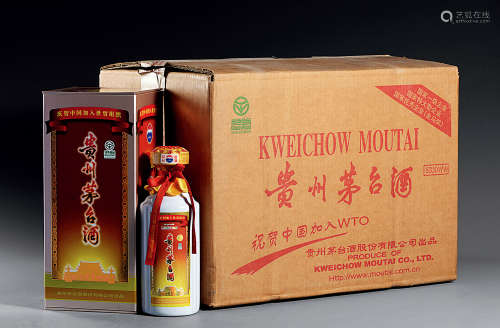 2001年贵州茅台酒（庆贺中国加入世贸组织）（原箱）