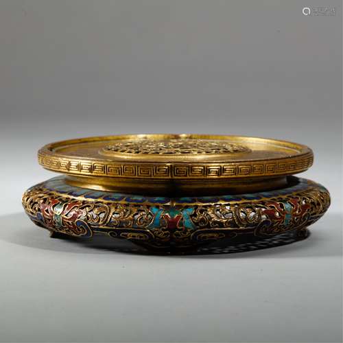 CHINESE CLOISONNE ENAMEL STAND