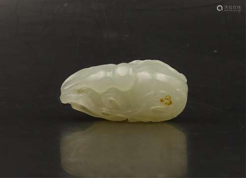 CHINESE WHITE JADE GOURD PENDANT