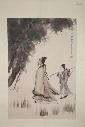CHINESE PORTRAIT PAINTING, FU BAOSHI (1904-1965)
