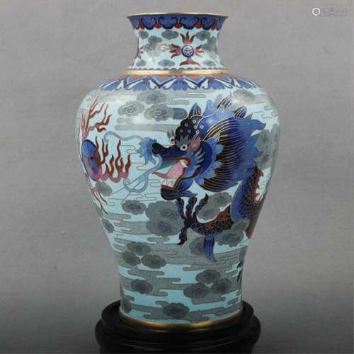 CHINESE CLOISONNE ENAMEL BOTTLE