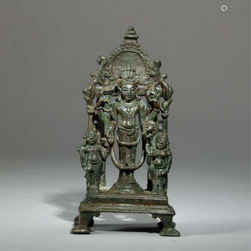 INDIAN BRONZE VISHNU